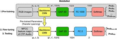 Exploring Deep Transfer Learning Techniques for Alzheimer's Dementia Detection